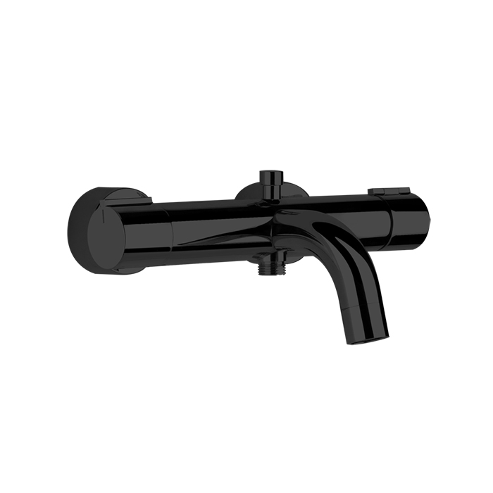 Смесители Смеситель-термост наружный для ванны с автоматическим переключателем ванна-душ, цвет Black XL 
