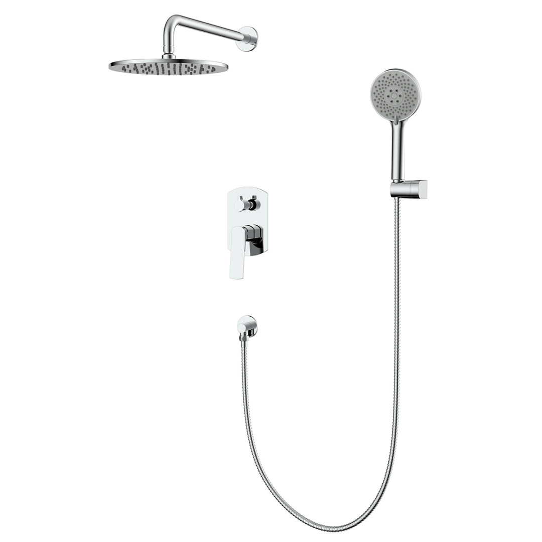 Душевая программа Душевой набор настенный смеситель для душа (скрытый монтаж) на 2 потока 