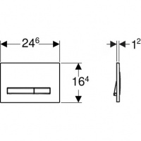 Системы инсталляции Sigma 50 115.671.DW.2 Накладная панель для унитаза 