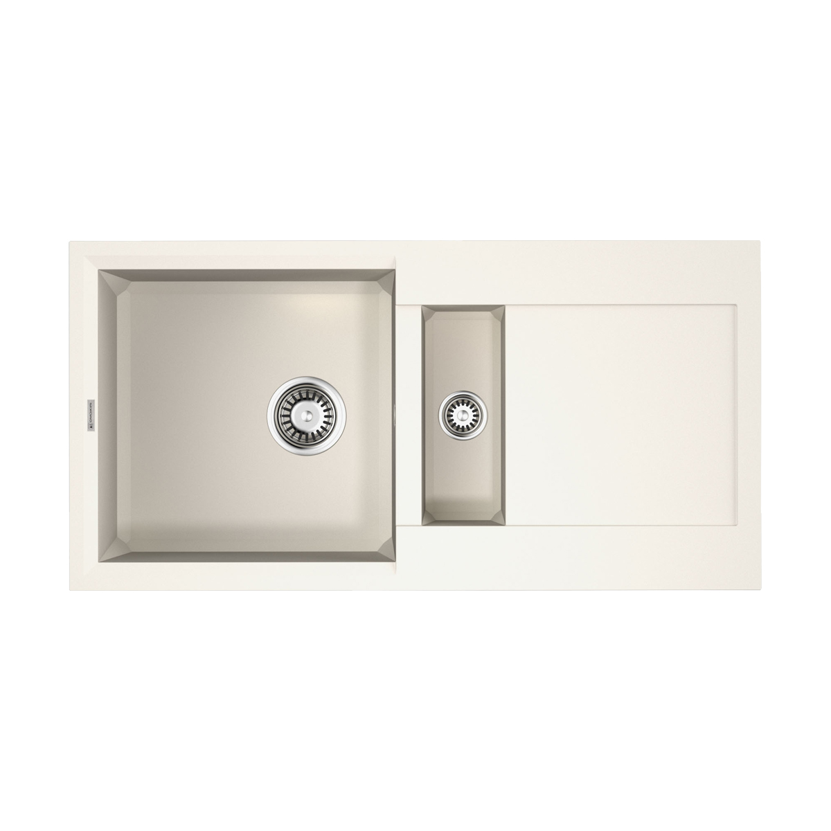 Кухонные мойки Кухонная мойка 860x465x210 Sakaime 86-2-WH Tetogranit/белый 