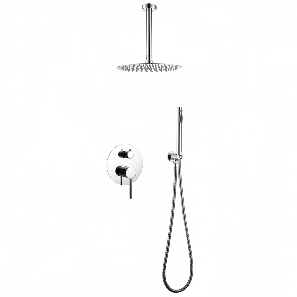 Душевая программа Душевая система скрытого монтажа без излива, хром 