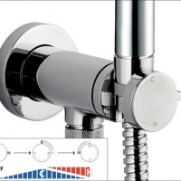 Душевая программа Гигиенический душ в комплекте с прогрессивным смесителем, никель шлифованный 
