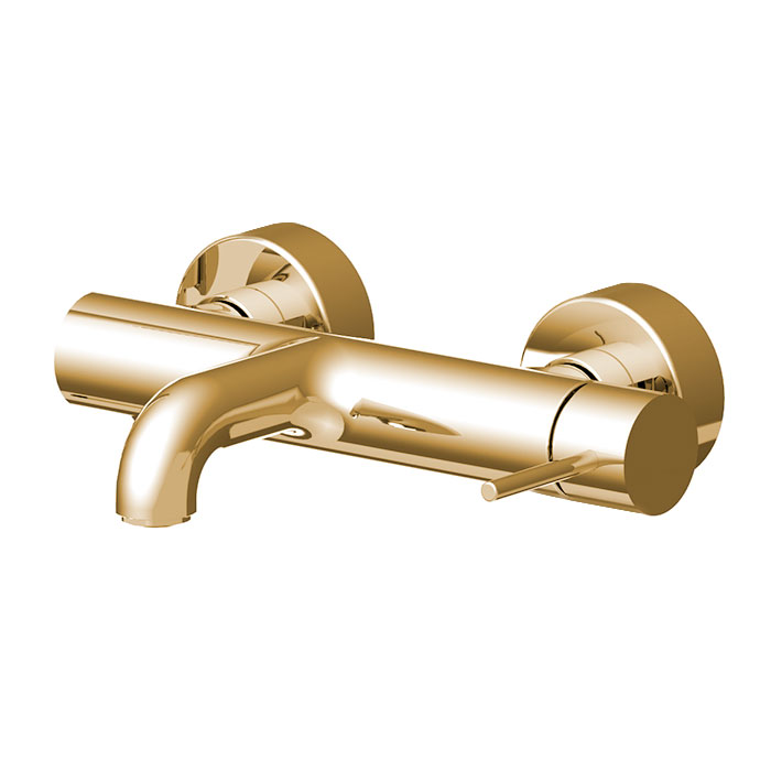 Смесители Смеситель для ванны, настенный, цвет золото 