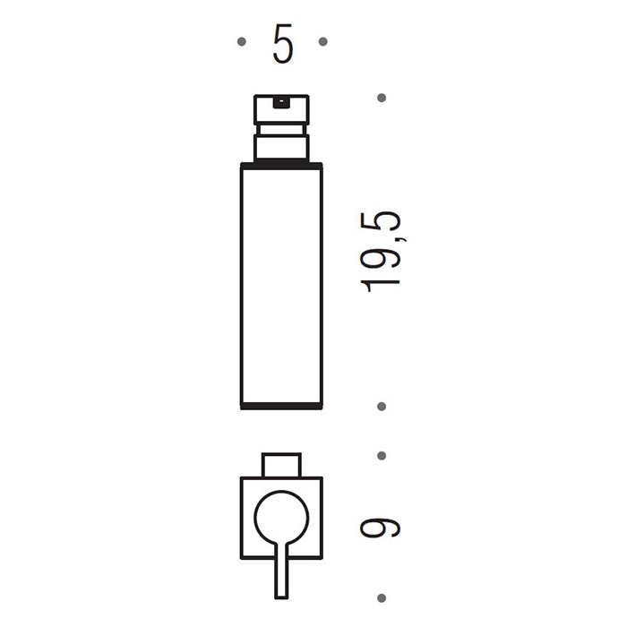 Аксессуары для ванной Дозатор мыла подвесной, цвет PVD нержавеющая сталь 