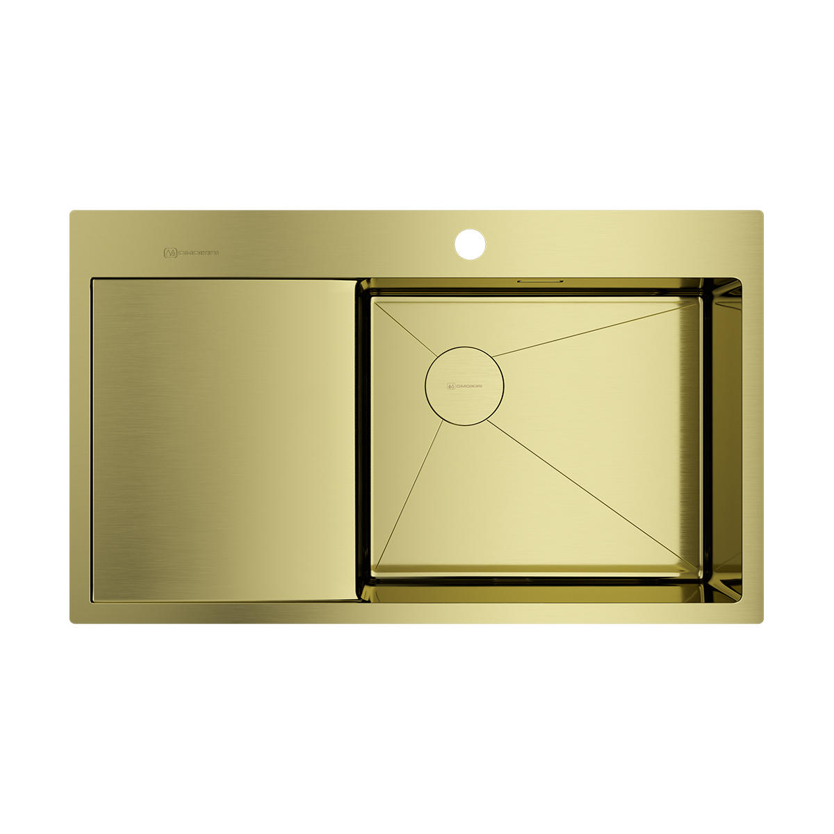 Кухонные мойки Кухонная мойка 860x510x200 Akisame 86-R Side-LG нержавеющая сталь/светлое золото 