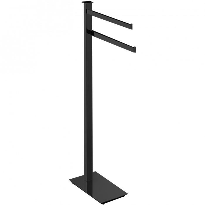 Напольная стойка с двойным п/держателем, H 86 см, цвет черный матовый