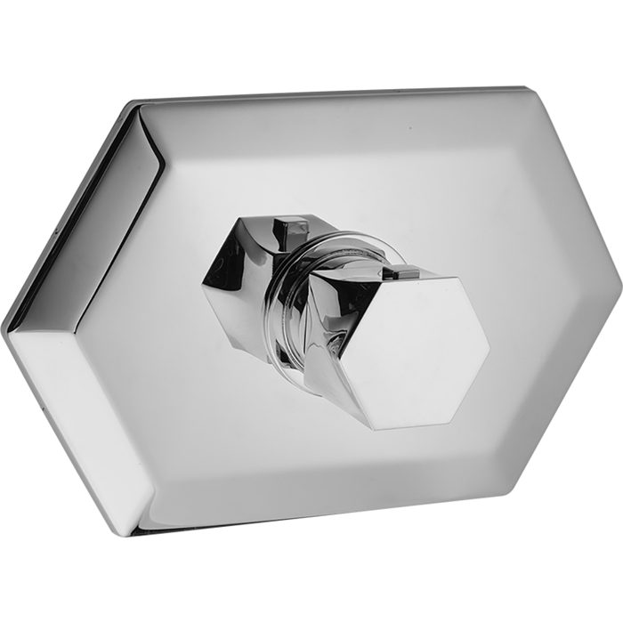 Смесители Внешняя часть встраиваемого термостатического смесителя для душа, цвет хром 