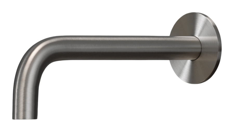 Комплектующие Излив Free Ideas, настенный, L. 205 мм, сталь, цвет сатинированная сталь 