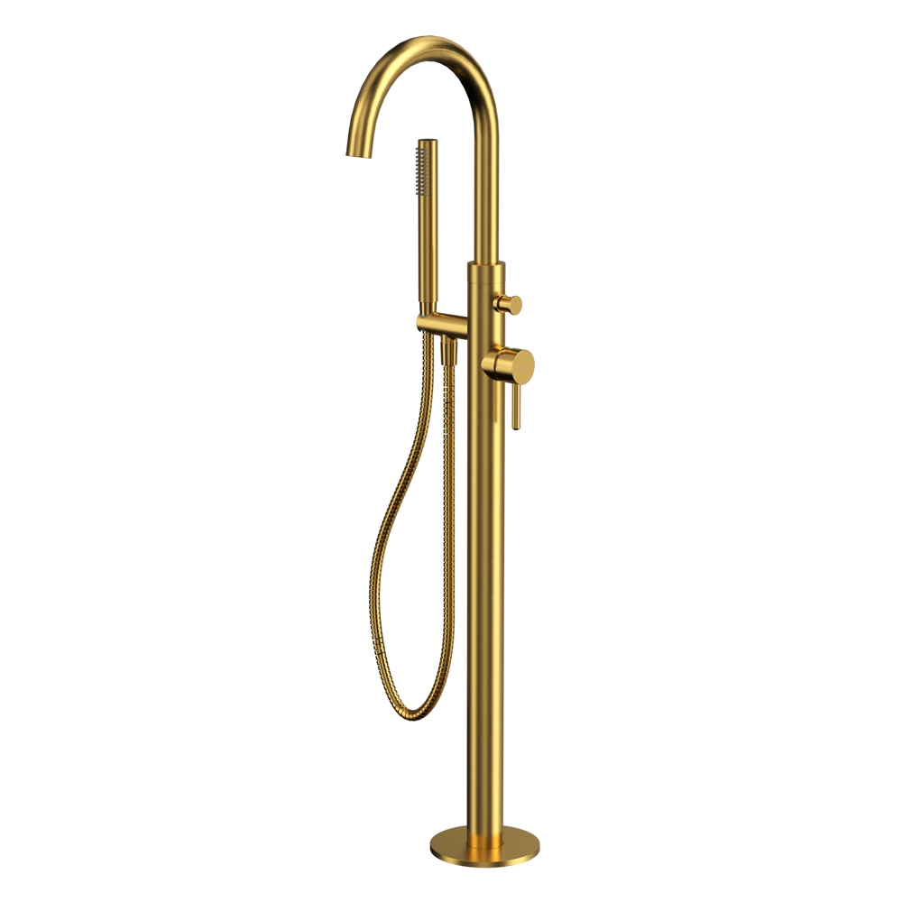 Смесители Смеситель для ванны отдельностоящий Y1233GLB (брашированное золото) 