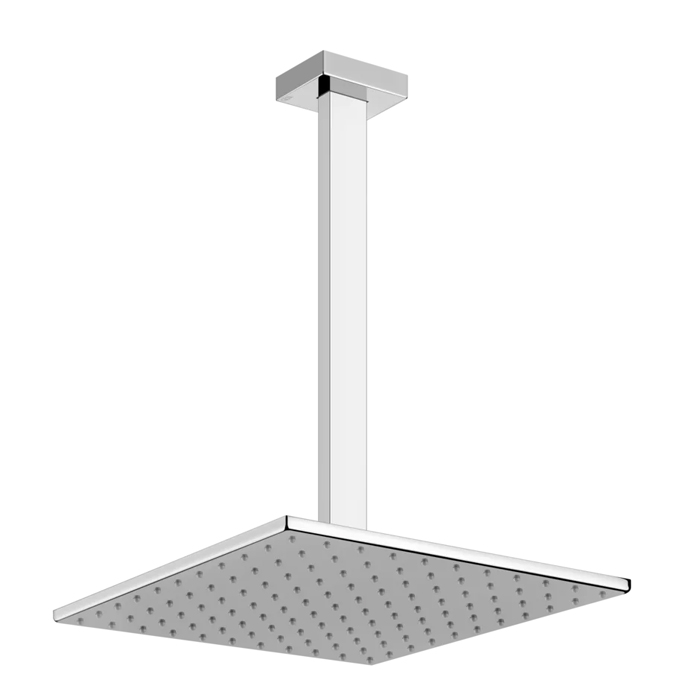 Душевая программа Верхний душ для потолочного крепления 300x300 мм, СПЕЦРАЗМЕР-УКАЖИТЕ (высота от 115 до 1865мм), цвет хром 
