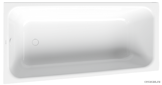 Ванны Ванна 1700x900x420, с BetteАнтислип Sense, левое исполнение, цвет-белый 