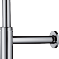 Комплектующие HG Flowstar S Сифон для раковины под донный клапан, 1/4&rsquo; трубка 140 мм, цвет: хром 