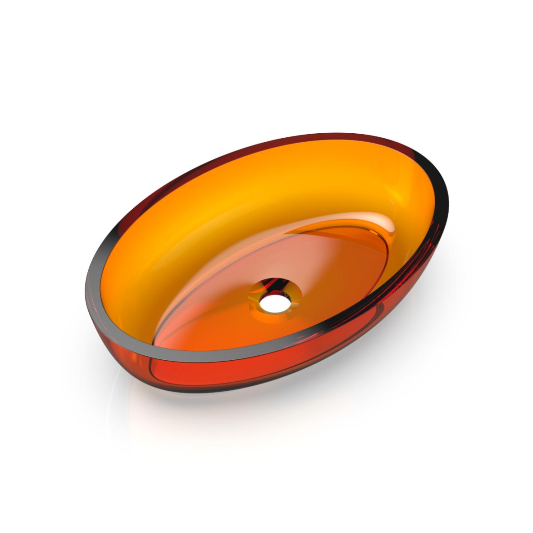 Раковины Раковина Oval Shape отдельностоящая из полимерного материала 55х37x13 см, цвет 08 
