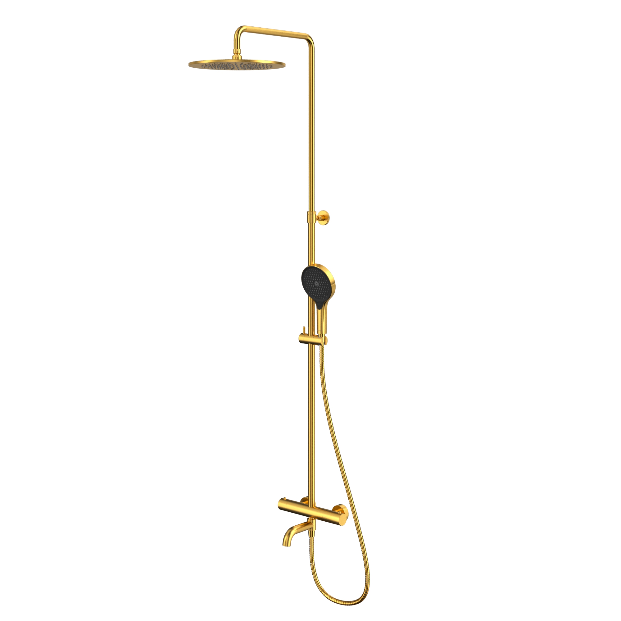 Душевая программа Термостатическая система для ванны наружного монтажа Y1234TOPGLB (брашированное золото) 
