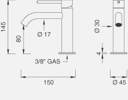 Смесители Настольный смеситель с настраиваемым краном и цветной ручкой GAS01 
