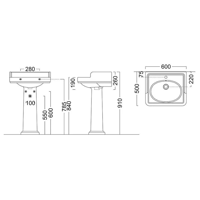 Комплектующие Пьедестал, белый глянцевый 