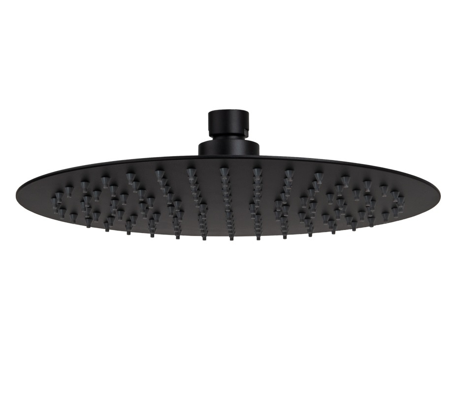 Душевая программа Верхний душ диаметр 200 мм, чёрный матовый 