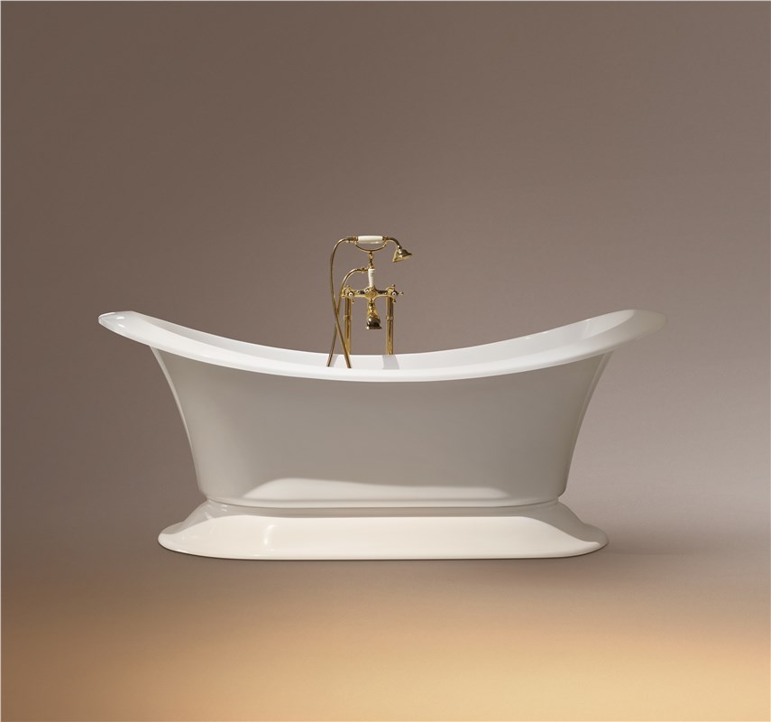 Grand Soleil 185x85x75h CHROME Ванна акриловая GLOSSY WHITE