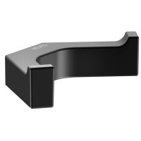 Аксессуары для ванной Двойной крючок для халата | полотенца (чёрный матовый) 