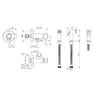 Душевая программа IDEALSPRAY Гигиенический душ комплект, хром 