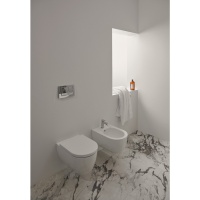 Унитазы Blend Curve Унитаз подвесной, безободковый, белый глянцевый 