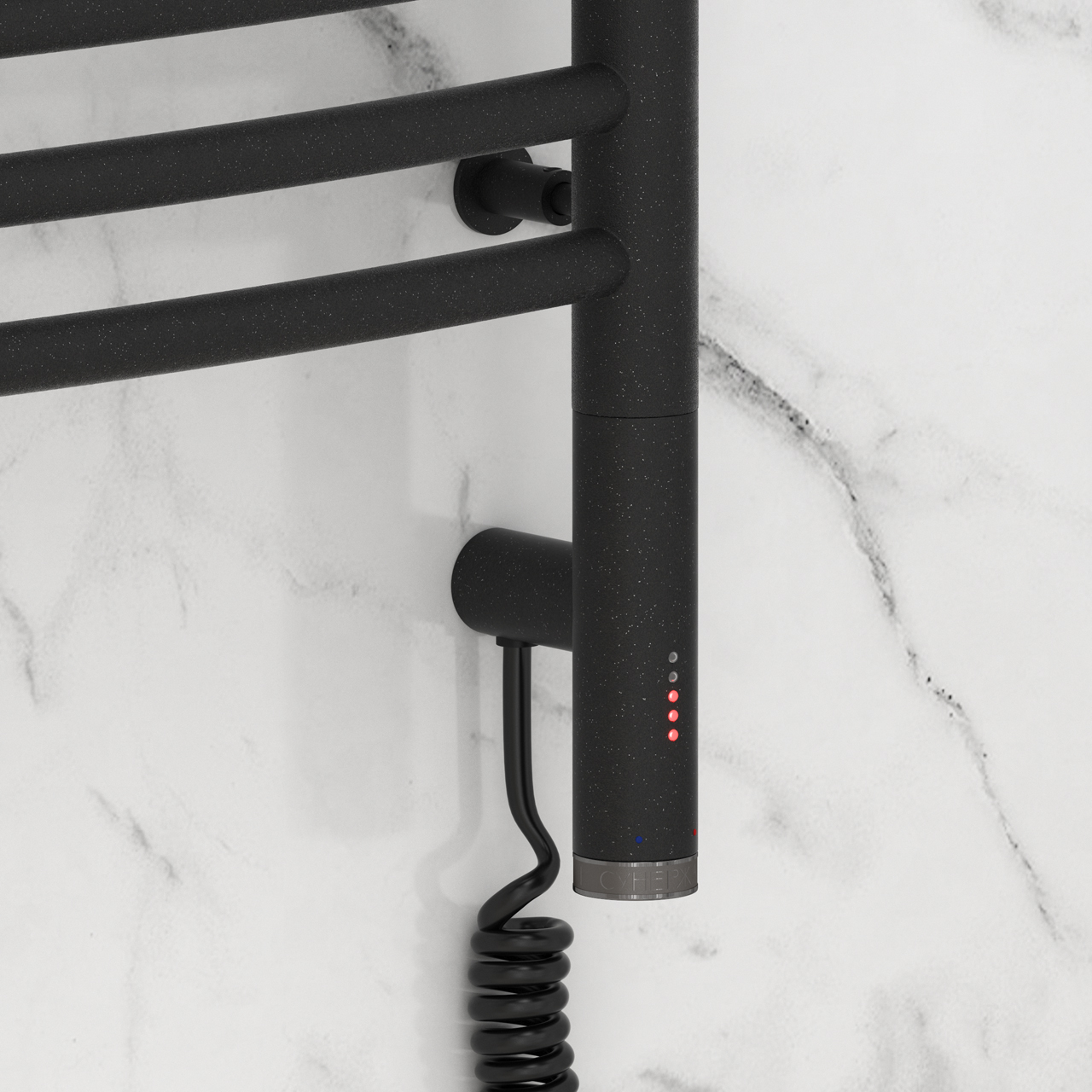 Полотенцесушители Полотенцесушитель электрический 1200х400 / МЭМ правый (Тёмный титан муар) 