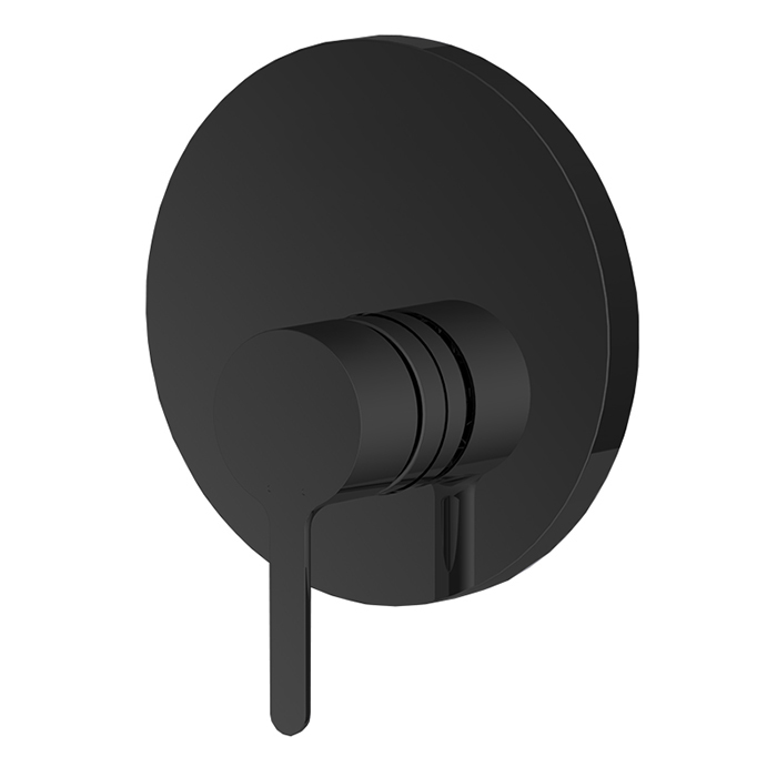 Смеситель для душа, встраиваемый, цвет чёрный матовый