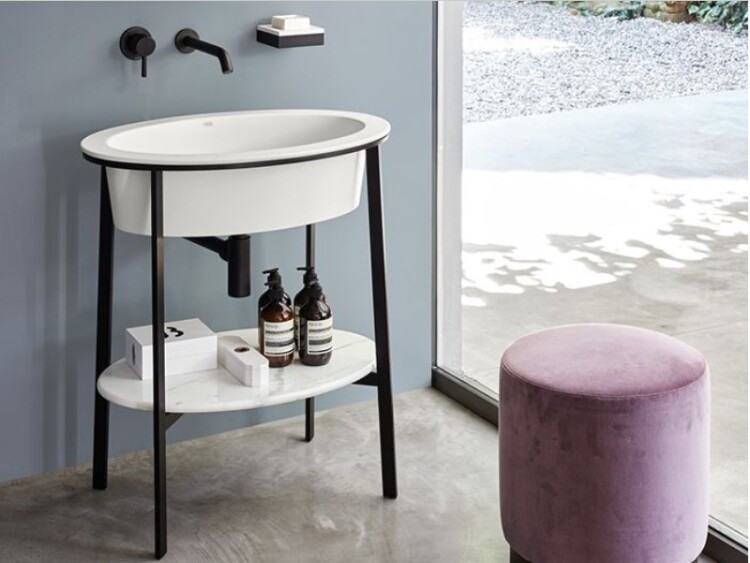 Мебель для ванной Мебельная полка, цвет Bianco Carrara 