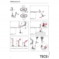 Душевые лотки и трапы Комплект опоры для сифоновTECEdrainpoint S 64-165мм 