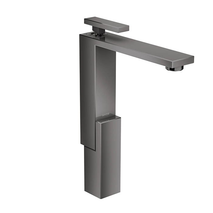 Смесители Смеситель для раковины, на 1 отверстие, с донным клапаном push/open, излив 180 мм, цвет черный 