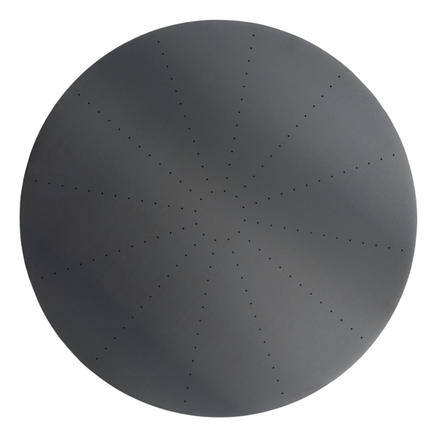 Душевая программа Верхний душ Free Ideas, регулируемая насадка для верхнего душа Ø400 мм, прозрачные силиконовые форсунки, с регулятором давления, цвет Black Diamond сатинированный 