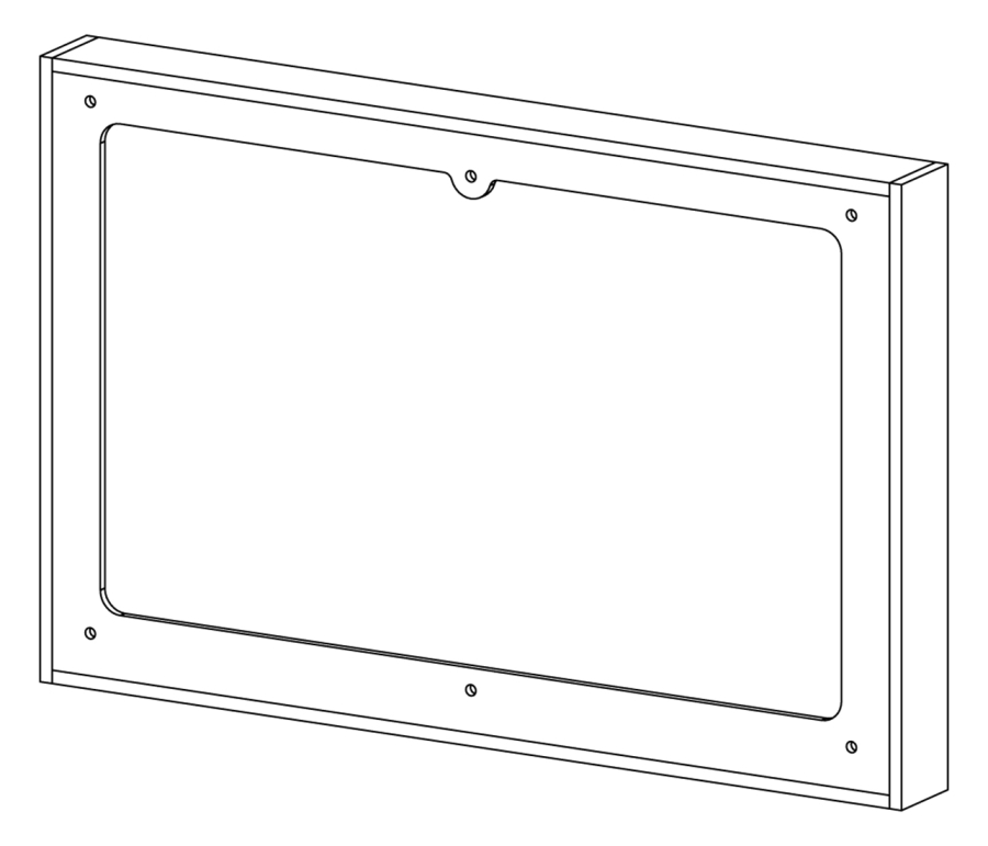 Комплектующие Рама распорная Hydroplate для панелей смыва Tece, с магнитным удлинителем, цвет бронза сатинированная 