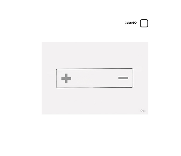 Системы инсталляции Панель механическая двойная , OCEANIA, стекло, белая 