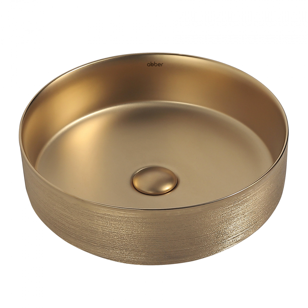 Раковины Раковина накладная 40х40 цвет золото 