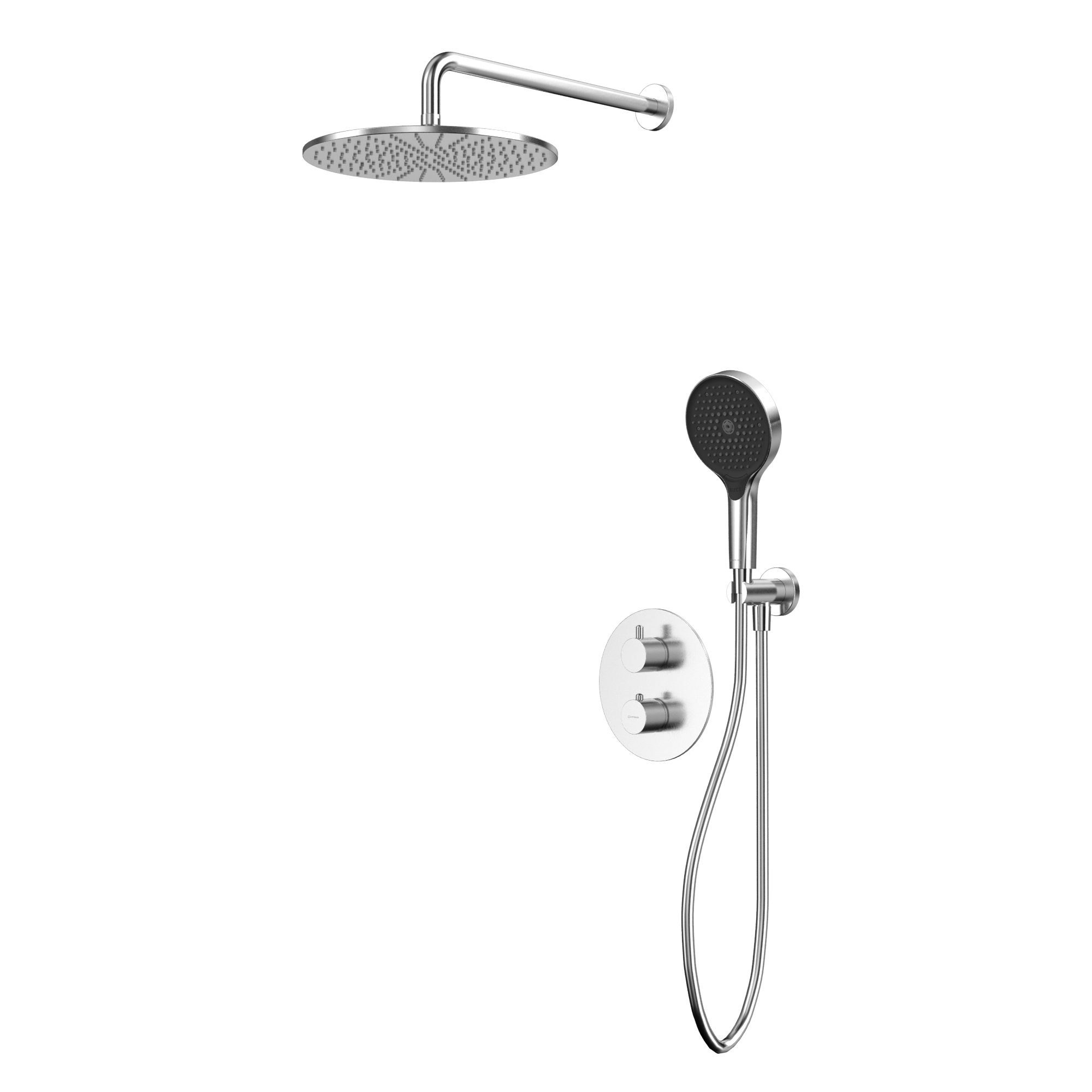 Душевая программа Термостатическая душевая система скрытого монтажа YSET08TOPNIB (брашированный никель) 