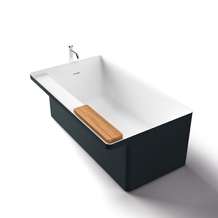 Ванны Ванна отдельностоящая 149х87х57.5 см, цвет: темно-серая 