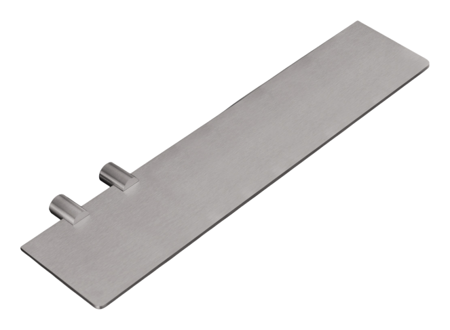 Полка Stem, настенная, L-350 мм, сталь, цвет сатинированная сталь