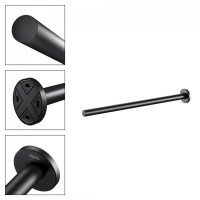 Аксессуары для ванной Держатель для полотенца 34 см (чёрный матовый) 