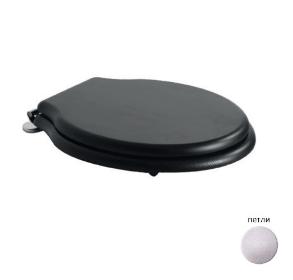 Сиденья для унитазов Сиденье для унитазов  PAS03, PA025, PA001,PA002, PA003, PA004, черный дуб, с микролифтом, петли хром 