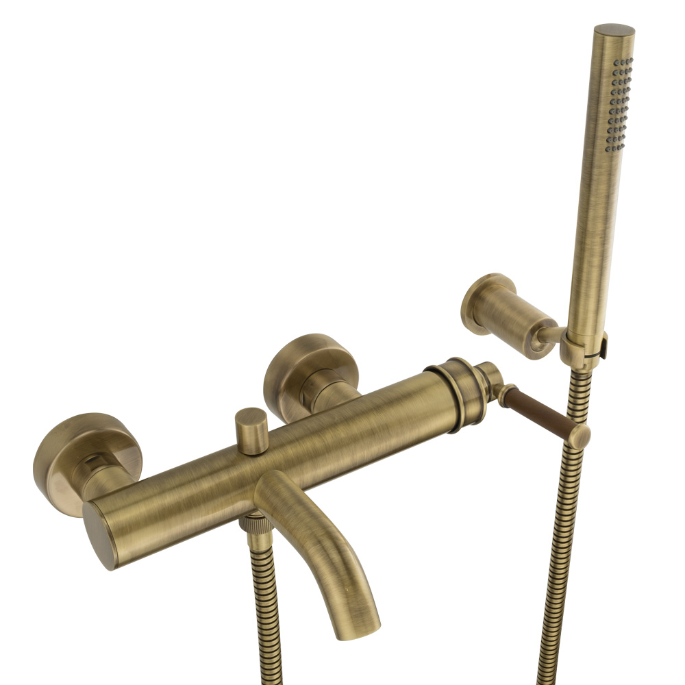 Смесители Смеситель для ванны с душем, бронза 