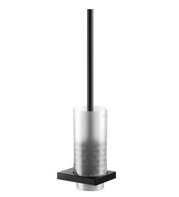 Аксессуары для ванной Ёршик для унитаза подвесной (чёрный матовый) 