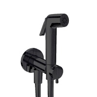 Смесители Гигиенический душ со шлангом 120 см, вывод с держателем и прогрессивный картридж, цвет оружейный металл браш/ PVD(без встраиваемой части) 