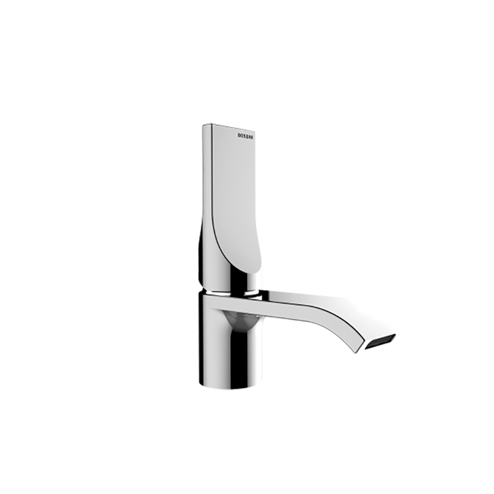 Смеситель для раковины на 1 отверстие, однорычажный, высота излива 41 мм, с донным клапаном, цвет хром