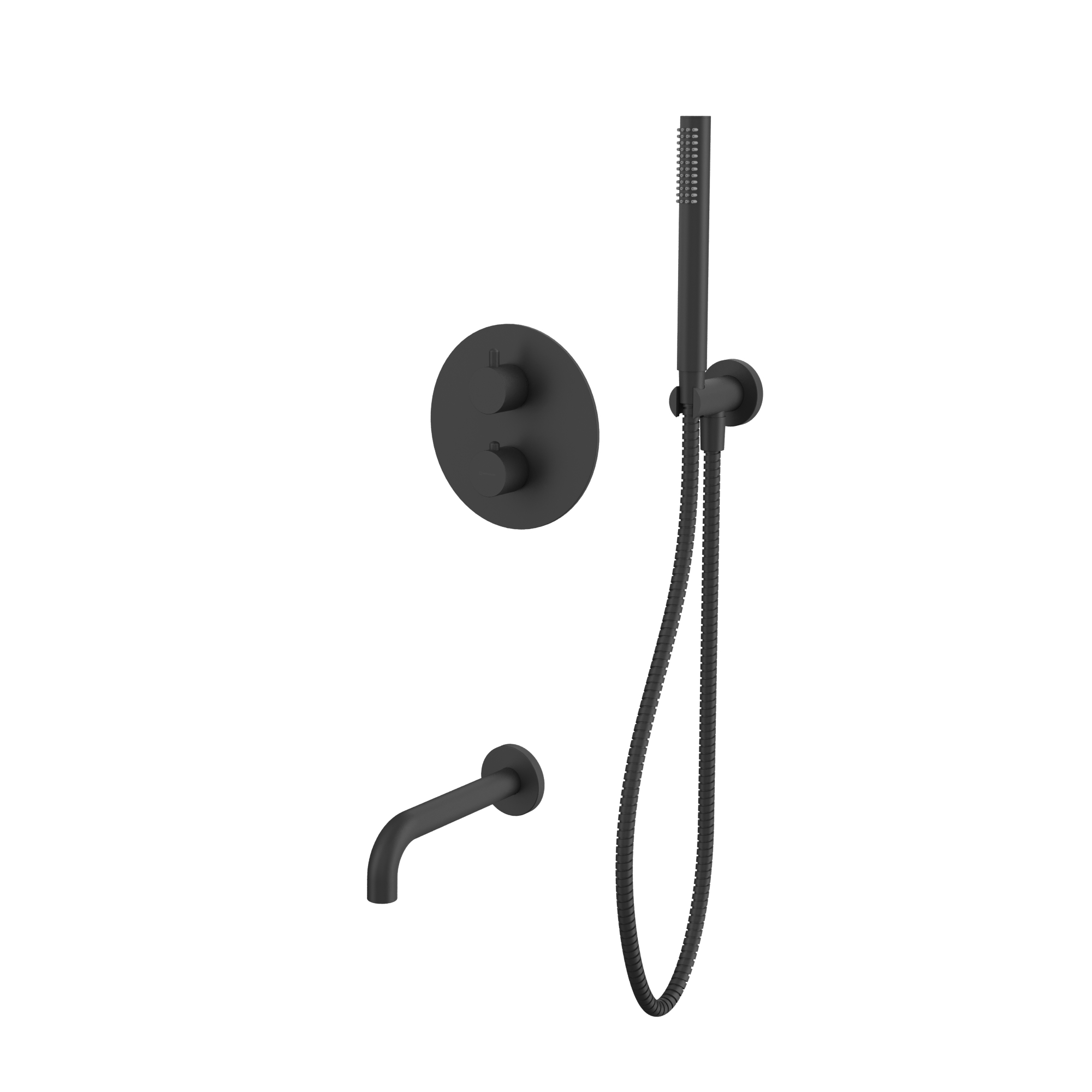 Душевая программа Термостатическая система для ванны скрытого монтажа YSET10BL (черный мат) 