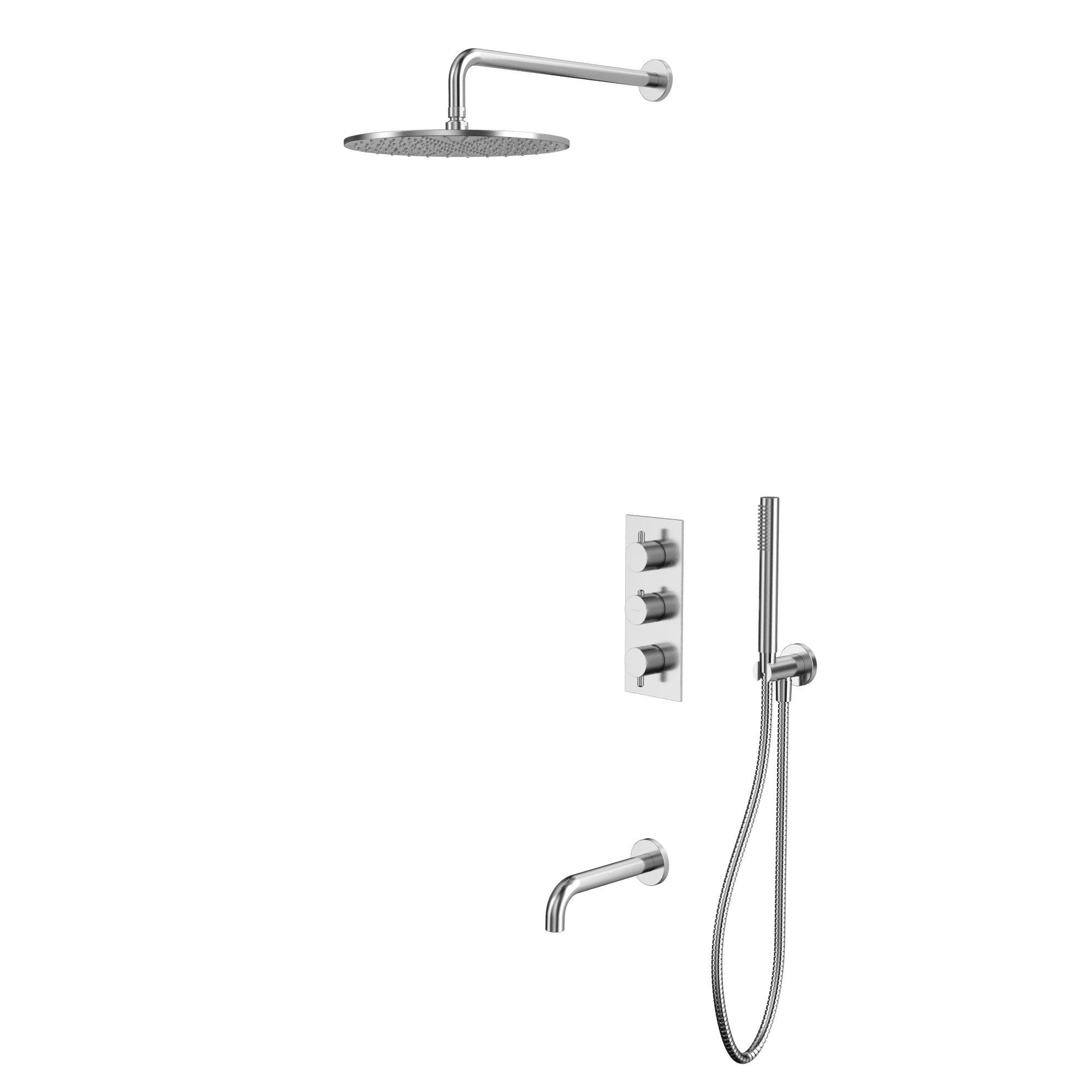 Душевая программа Термостатическая система для ванны скрытого монтажа YSET11NIB (брашированный никель) 