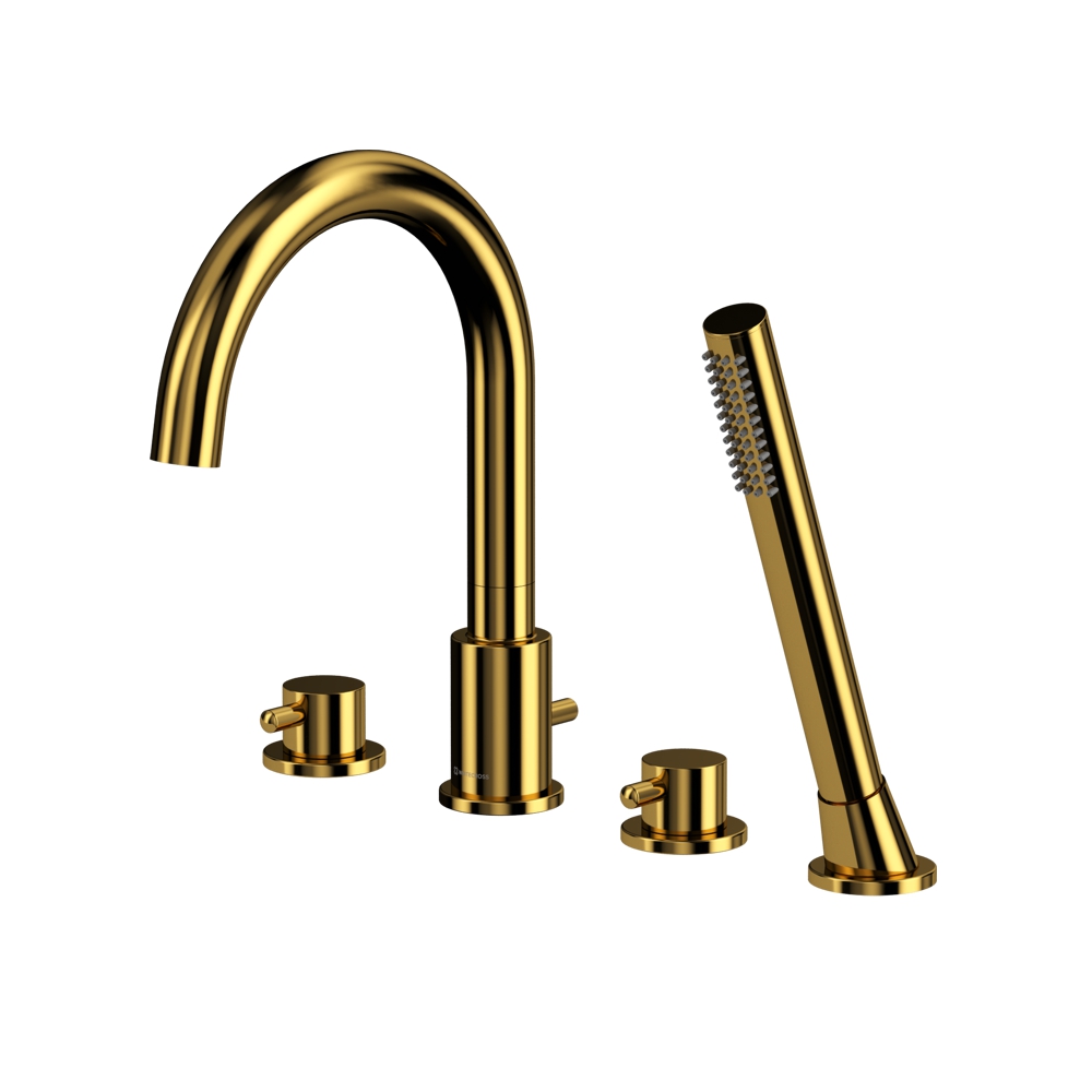 Смесители Смеситель для ванны на 4 отверстия Y1232GL (золото) 