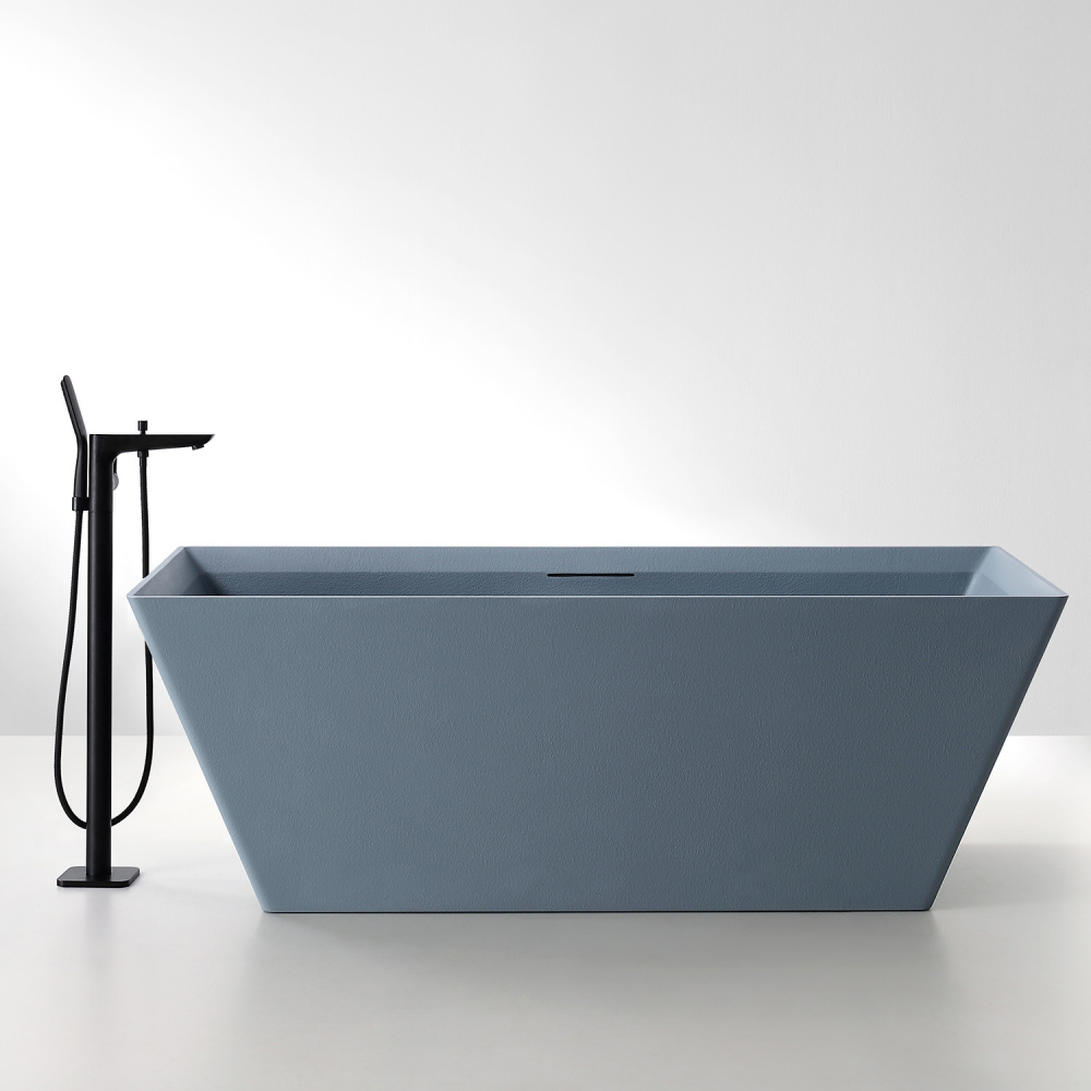 Ванны Ванна из искусственного камня серая матовая 170x75 