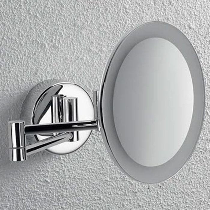 Зеркало косметическое, увеличение х3, цвет хром