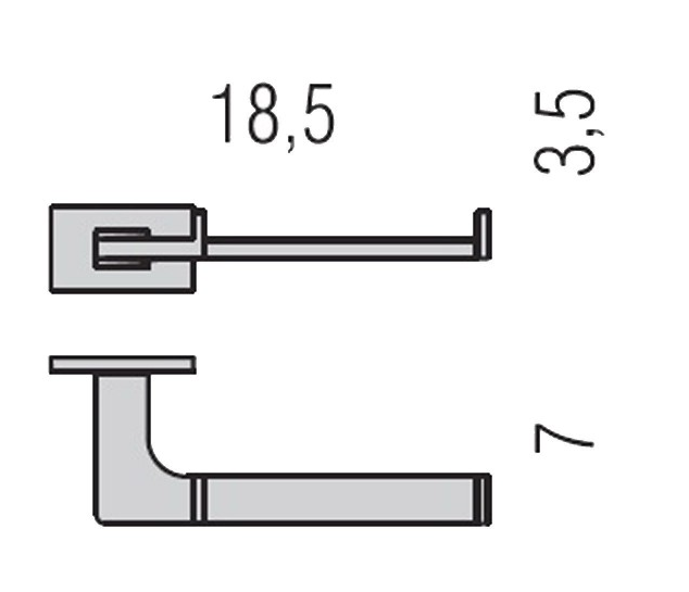 Аксессуары для ванной Держатель туалетной бумаги, цвет хром 