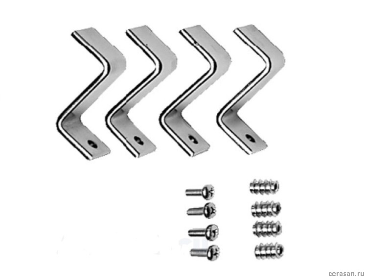 Крепления для раковиныt, цвет хром